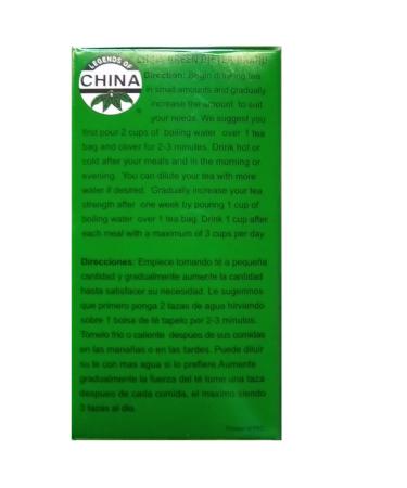 Uncle Lee's China Green Weight Loss Tea with Senna - 30 Count Caffeine-Free Herbal Tea Bags for Slimming and Constipation Relief - Buy Online on GoSupps.com