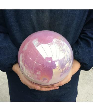 Natural Crystal Rough Specimen Rose Quartz Crystal Sphere Bismuth Titanium Silicon Sphere 1300-1500g