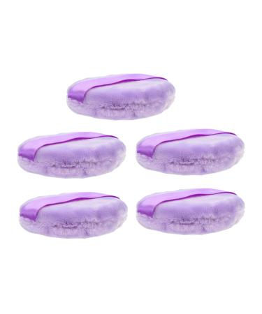 FRCOLOR 5pcs Powder Puff Powder Puff Mineral Puff Plush Puff Body Puff Face Powder Puff Compact Sponge Round Makeup Makeup Cosmetic Loose Powder Puff Emulsion Pure Cotton