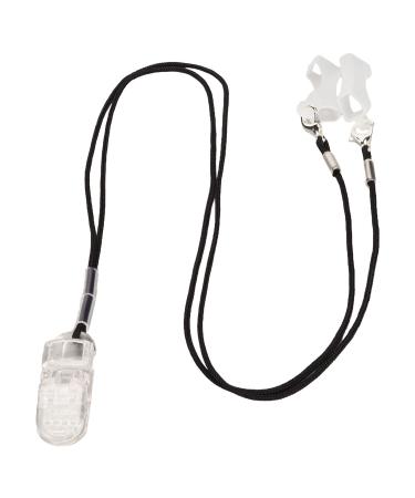 BTE SOUND AID Sound Aid Clip Protector Transparent Clip Black Rope Fixation Transparent Ton amplifier lanyard clip nylons rope listening amplifier anti-loss holder (binaural)