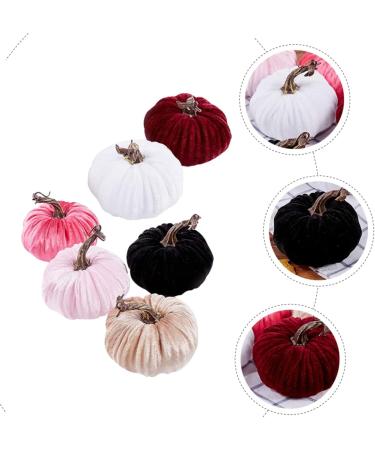 Alipis 6pcs Golden Velvet Pumpkin White Outfit House Ornaments Halloween Party Ornament Pink Outfit Pumpkins Fall Decor Realistic Pumpkins Fake Vegetables Ornament Household Supplies Foam - Buy Online on GoSupps.com