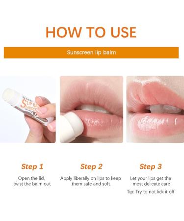 Sunscreen Lip Balm | Hydrating Bum Sun Lip Balm SPF30 - Travel Size Sunscreen for Lips Soothes and Moisturizes Lips Sun Protection Lip Care Vesone #1 Banana Flavor - Buy Online on GoSupps.com