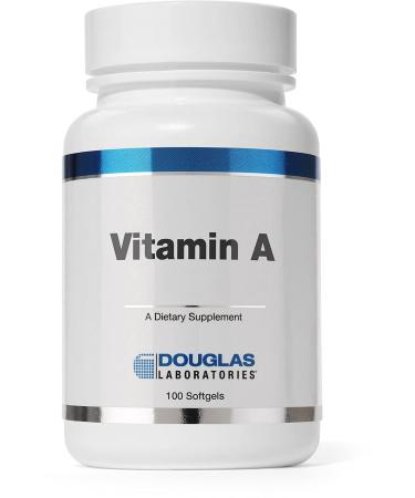 Douglas Laboratories Vitamin A | 10 000 I.U. Vitamin A Derived from Fish Liver Oil | 100 Softgels