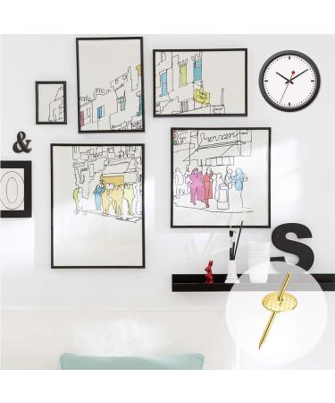 60pcs Picture Hangers  20lbs Assorted One Step Hangers  Iron Alloy Nail Hooks  Professional Plaster Picture Hanging Kit on Wooden/Drywall Hanging Hardware for Clock Mirror Jewelry Golden - Buy Online on GoSupps.com