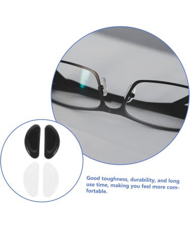 Lurrose Silicone Glasses Nose Pads - 60 Pairs of Universal Sunglass & Eyeglass Accessories - Black & White - Comfort & Secure Fit for All Frames - Buy Online on GoSupps.com