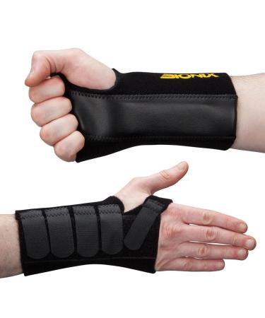 Bionix Wrist Support Brace Splint-Pain Relief for Carpal Tunnel Arthritis Tendonitis RSI Sprain & Joint Pain-For Men Women Left Hand -Medium-Black Left M