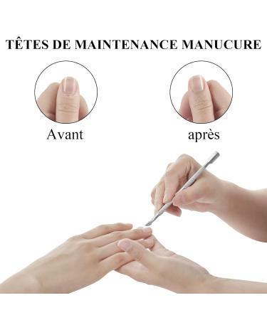 Professional Stainless Steel Nail Shaver & Skin Cleaner Tool - Double-Head Nail Dirt Remover for Perfect Nail Art - Buy Online on GoSupps.com