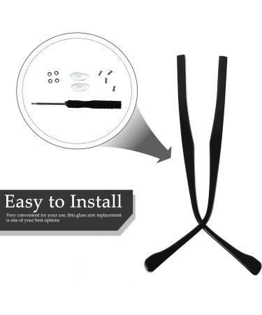 Doitool Metal Glasses Replacement Arm - Universal Sunglasses Brackets & Frame Legs for Repair - Black - Buy Online on GoSupps.com