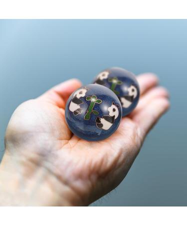 Iplusmile Emaille Baoding Balls - 2 Piece Obsidian Chinese Health Exercise Set with Gift Box | Trigger Point Massage & Handball - Buy Online on GoSupps.com