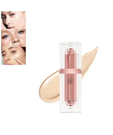 Vc Flawless BB Cream, Multi-Effect Peptide Moisturizing Liquid Foundation, VC Water Light Flawless Skincare BB Cream, Skin Care Makeup (Color : Lvory)