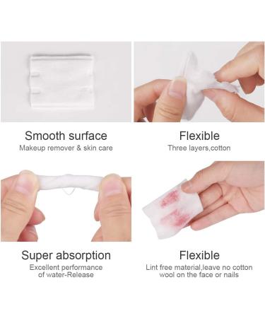 OMSM Cotton Pads - 222PCS Makeup Remover Pads, 100% Pure Cotton, Hypoallergenic, Lint-Free - Buy Online on GoSupps.com