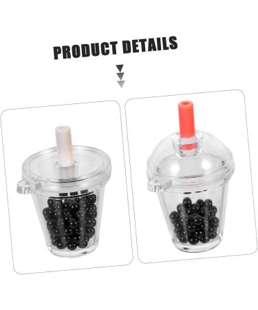 EXCEART 2 Sets Mini Pearl Milk Tea Photo Booth Props Milk Cup Pendant Charm Decoden Phone Accessories Mold 3.5X3.5cm As Shown - Buy Online on GoSupps.com