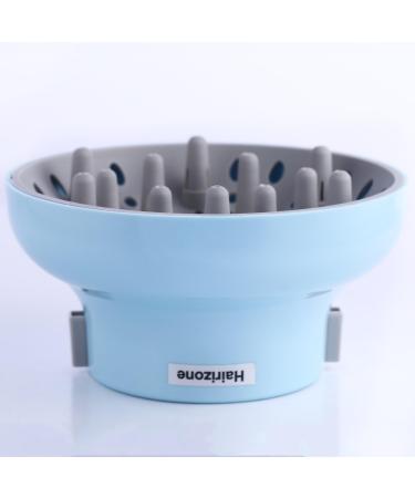 Hairizone Universal Diffuser for Curly/Wavy Hair Dryers | Nozzle D 1.7-2.6 | Achieve Maximum Volume & Frizz-Free Styling | Light Blue - Buy Online on GoSupps.com
