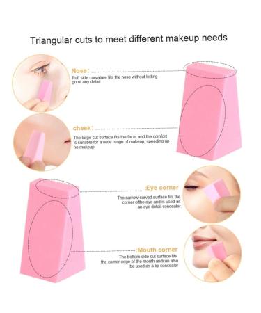 48 Latex-Free Make-Up Sponges for Smooth Application - Small Wedge-Shaped Beauty Sponges for Liquid Foundations & Halloween Costumes - Buy Online on GoSupps.com
