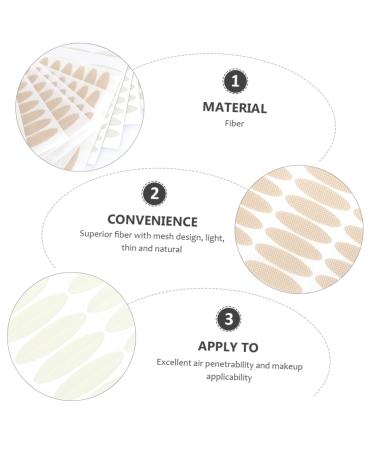 FOMIYES 3pcs Invisible Tape Instant Eye Lift Strip Eyelid Tape Fiber Double Eyelid Sticker Set Single Sided mediumx3pcs As Shownx3pcs - Buy Online on GoSupps.com