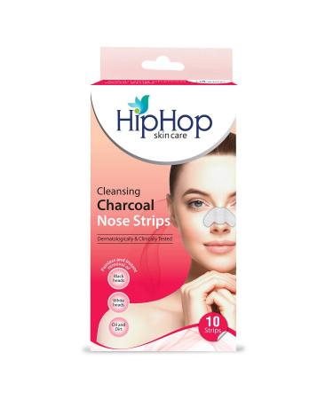 Cleansing Charcoal Nose Strips (10 Strips) Blackheads Whiteheads Remover Pore Cleanser with Natural Extracts for Women All Skin Types