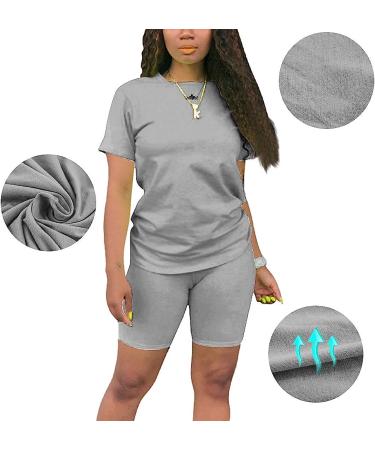 KINIKO Women's 2 Piece Casual Fashion Sports Suit Set | Grey-a Large - Buy Online on GoSupps.com