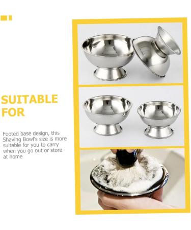 Frcolor 4-Piece Shaving Soap Container Set - Rustproof Steel Razor Shells & Travel Bowl for Mustache Care - Buy Online on GoSupps.com