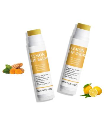 G n rique Lemon and Turmeric Lip Balm Turmeric Lip Balm for Dark Lips Lightening Exfoliating Softening and Moisturizing (2)