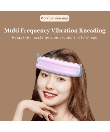 Louffy Electrical Head Massager - Vibration Hot Compress & Bluetooth Relaxation Therapy - Relieve Headaches & Stress - Easy to Use & Durable (Pink) - Buy Online on GoSupps.com