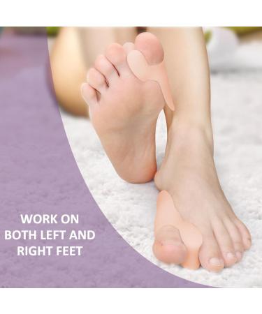 Gel Big Toe Separator 2/4/8Pcs - Bunion Corrector for Pain Relief & Hallux Valgus Orthopedic Toe Protector Spacer - Buy Online on GoSupps.com
