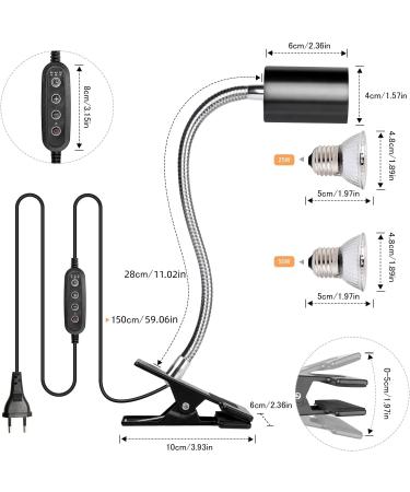 Lunriwis Turtles Heat Lamp | UVB Basking Spot Light Bulb for Reptiles - Ideal for Turtles Lizards Snakes and Amphibians - Buy Online on GoSupps.com