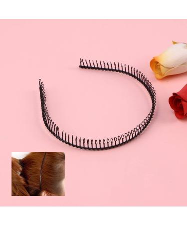 Healifty Woman Metal Teeth Comb Hair Hoop Headband - Black | Hair Accessories - Buy Online on GoSupps.com