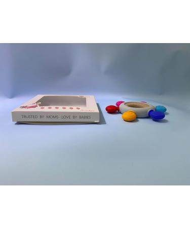 Arudyo BPA-Free Silicone Baby Teething Ring Toy | Ocean Gripping Ring & Nursing Accessory - Buy Online on GoSupps.com