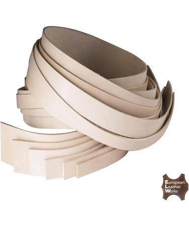 ELW Vegetable Tanned Leather Belt Blank 5-6oz Thickness 1/2-4W x 52L - Full Grain Veg Tan Tooling Leather Strap - Buy Online on GoSupps.com