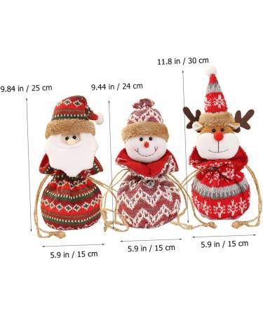 Healvian 3pcs Apple Bag Candy Bag Kids Candy Holiday Bag Christmas Wrapping Bag Storage Rack Snack - Buy Online on GoSupps.com