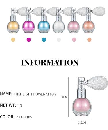 Glitter Spray 2PCS Body Glitter Spray Glitter Hair Spray Quicking Drying and Long Lasting Glitter Spray for Face Hair Body Shimmer Sparkle Powder Makeup Spray for Prom Festival Rave & Party #7*2pcs - Buy Online on GoSupps.com