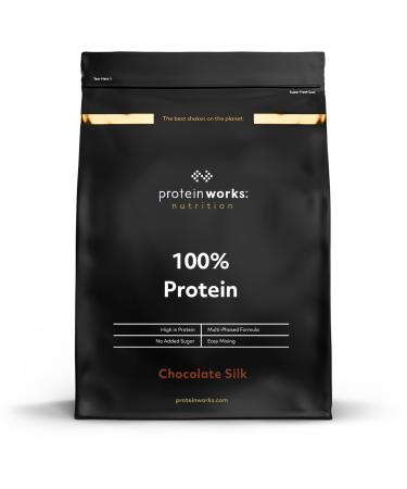 Protein Works - 100% Protein Poudre 100 Portions M lange Quadri-Prot ines Peptides de Glutamine Formule Prot in e Propre Chocolat Onctueux 2.5kg Chocolat 100 Shakes (2.5kg)