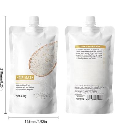 400G Masque Capillaire Masque Capillaire R parateur et Hydratant pour cheveux tr s secs et ab m s R parer Les Cheveux Secs Soigne et Hydrate Intens ment Conditionneur Base de Riz conditioner1 - Buy Online on GoSupps.com