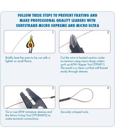 American Fishing Wire Surfstrand Bare Leader Wire - Stainless Steel 1x7 Camo 20 lb / 30 ft | International Shipping Available - Buy Online on GoSupps.com