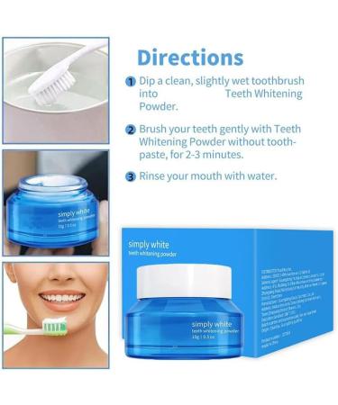 Teeth Whitening Powder | Instant Whitening and Stain Removal Natural No Sensitivity Fresh Breath Teeth Whitening Powder Used to Remove Stains Caused by Tea/Coffee/Food (2 PCS) - Buy Online on GoSupps.com