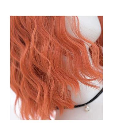 BGHJUE Short Orange Wig - 35cm Full Straight Bob 80% Density Colored Frontal Wigs for Women - International Shipping Available - Buy Online on GoSupps.com