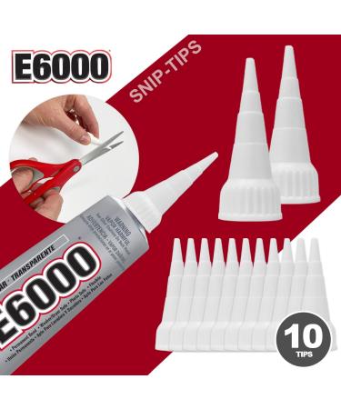 E6000 Industrial Strength Adhesive 3.7oz Tube with Snip Tip Applicator Tips and Dotting Stylus Pens Set - Buy Online on GoSupps.com