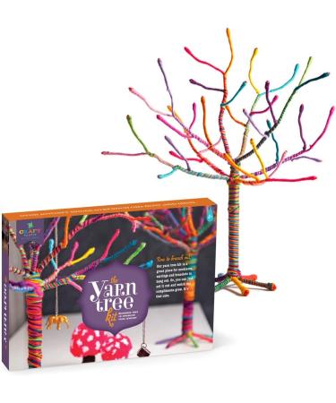 Craft-tastic Yarn Tree Kit - DIY Jewelry Organizer Craft Kit for 18 Tall Tree - Buy Online on GoSupps.com