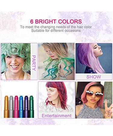 Jumbo Hair Chalk Pens for Kids - Washable, Scented, 12 Bright Colors - Perfect Gift for Party, Toy, Birthday - 200% More Color Per Pen - Buy Online on GoSupps.com