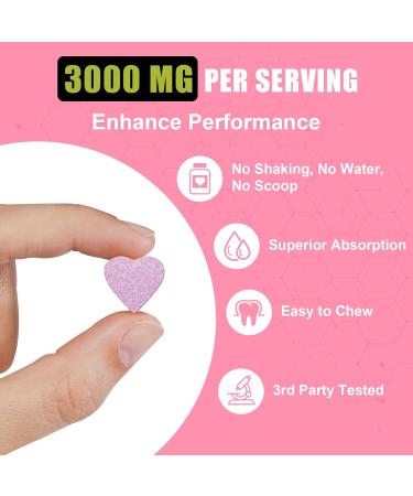 Creatine Monohydrate for Women - 3000 MG Supplement with Hydrolyzed Collagen & BCAA | Muscle Builder Strength Energy Boost Vegan Non-GMO Sugar Free - 30 Servings - Buy Online on GoSupps.com