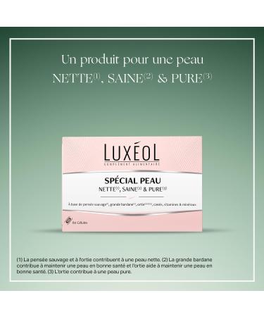 LUX OL - Special Dietary Supplement for Clean Health(2) & Pure(3) Skin - Helps Reduce Impurities(5) & Helps Prevent Age-Related Changes(4) - Made in France - 60 Capsules - Buy Online on GoSupps.com