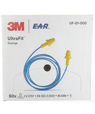 3M UF01000 EAR Ultrafit - Premium Noise Canceling Earplugs with Cord & Box | 1 Pair - International Shipping Available - Buy Online on GoSupps.com