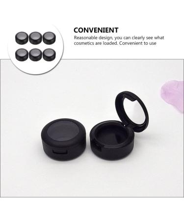 CALLARON 6Pcs Round Eyeshadow Boxs Empty Eyeshadow Case Eye Shadow Replacement Box Mini Portable Makeup Box with Lid - Buy Online on GoSupps.com
