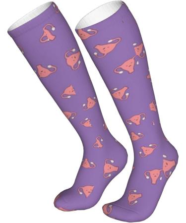 Happy Crazy Uterus Compression Socks for Men & Women | 15-20 mmHg Circulation Support for Running & Cycling - Buy Online on GoSupps.com