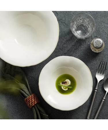 Kitchen Salad Bowl Household Oblique Cut Fruit and Vegetable Salad Bowl Fruit Plate Ceramic Plate Japanese Tableware Ramen Bowl Salad Bowls (Size : Medium) () - Buy Online on GoSupps.com