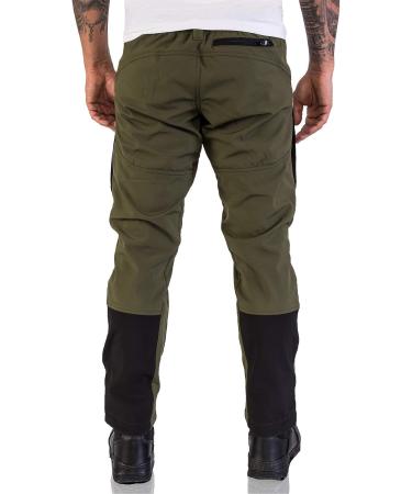 Rock Creek Men's Softshell Cargo Pants H-196L - Dark Green Outdoor Pants for Hiking & Adventure - Buy Online on GoSupps.com