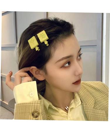 Beaupretty Metal Barrettes Pairs mahjong hairpin vintage headwear novelty barrettes creative barrettes medium clips bobby hairpins new year party favor charms bang clip girl - Buy Online on GoSupps.com
