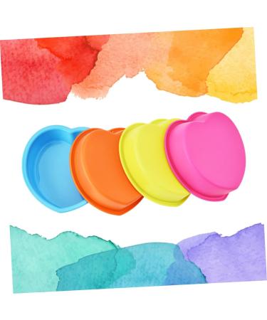 HOMSFOU 3 Sets De para Gelatinas Silicone Molds Heart Shaped Cake Pans Wedding Cake Plates Silicone Bakeware Silicone Cupcake Silicone Cake Pan Chocolate Fondant Mold - Buy Online on GoSupps.com