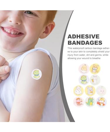 SEWACC 120pcs Cartoon Round Bandages for Kids - Adhesive Medical Patches & Stickers - Child-Friendly Healing Solution - Buy Online on GoSupps.com