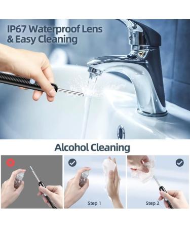 Ear Wax Removal Tool with 1080P Camera & 6 Ear Picks for iPhone, iPad, Android - Black - Buy Online on GoSupps.com